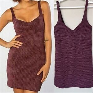 Free people purple dot dress